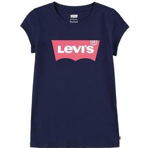 Levi'S Kids Ss Batwing Tee meisjes 10-16 jaar, Peacoat/Tea Tree Roze, 12 Jaren
