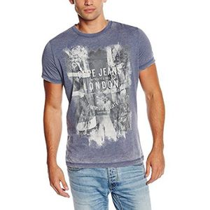 Pepe Jeans Nieuw Holland T-shirt voor heren, Grijs (kruit), S