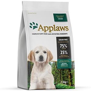 Applaws Natural, Complete and Grain Free Dry Dog Puppy Food, Chicken for Small/Medium Breed Puppies, 7.5 kg
