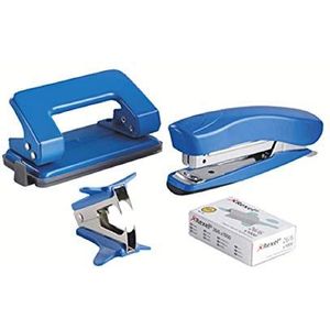 Rexel bureau-set met nietmachine en perforator (verschillende kleuren)
