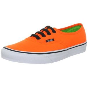 Vans Authentic VQER6AO Klassieke sneakers voor volwassenen, uniseks, Oranje neon oranje groen, 47 EU