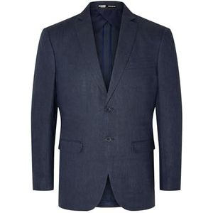 SELETED HOMME Slhreguar-Will Linen BLZ Noos, navy blazer, 50