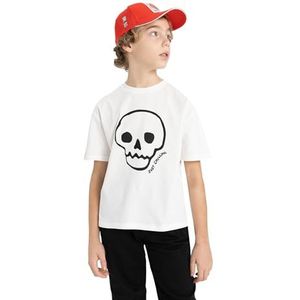 DeFacto Jongens T-shirt, ecru, 5-6 Jaar