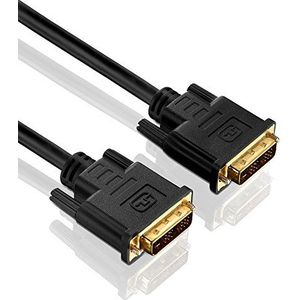 PureInstall PI4000-150 Single Link DVI-kabel (DVI-D-stekker (18+1) naar DVI-D stekker (18+1)), 15m, zwart