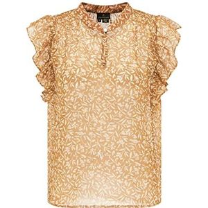 Abrel Damesblouse mouwloos 81232232, camel, L, camel, L