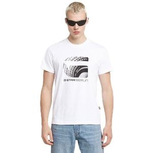 G-STAR RAW Berlin R T T-shirt voor heren, wit (White D25684-c336-110), M