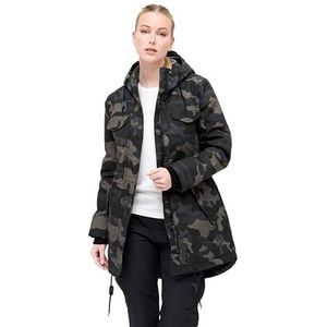 Brandit marsh lake parka dames, camouflage (dark camo), M