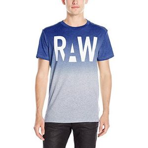 G-STAR RAW Heren Wendor T-shirt, Veelkleurig (Grey Heather/Bright Prince Bl), XL