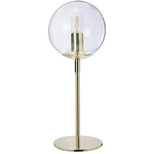 Globus decoratieve lamp, metaal/glas, 15 W, goud/messing, Ø 19 x H 52 cm
