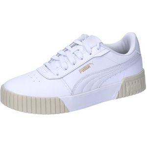 PUMA Carina 2.0 Sneaker dames,Puma Wit PUMA Gold Alpine Sneeuw,42.5 EU