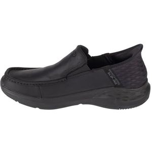 Skechers, Parson OSWIN Herenschoenen, zwart leer, 43 EU, Zwart leer., 43 EU