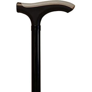 Wandelstok, aluminium, uittrekbaar en opvouwbaar, grijs