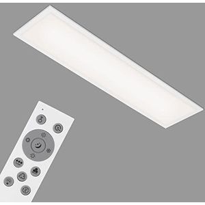 BRILONER - LED plafondlamp RGB, LED plafondlamp CCT, ultra plat, dimbaar, kleurverandering, afstandsbediening, warm wit, neutraal wit, koel wit, 1000x250x66 mm (LxBxH)