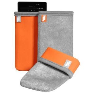 Jim Thomson ReVerse tas voor smartphone groot M grijs/oranje