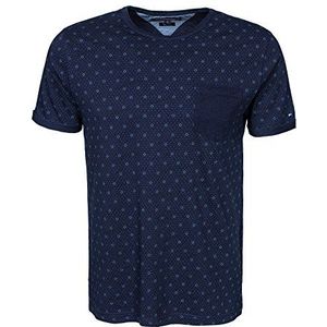 Tommy Hilfiger Kyle - T-shirt - allover print - ronde hals - korte mouwen - heren - blauw - Large