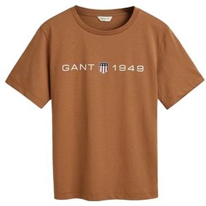 GANT T-shirt met grafische print T-shirt, walnoot rauw, M dames, walnoot ruw, M