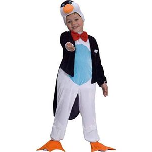 Ciao Pinguino Tutina kostuum voor kinderen, uniseks, taglia 1-2 Anni, baby- en peuterkostuums, nero/bianco
