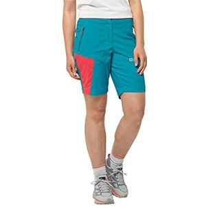 Jack Wolfskin dames glastal shorts w Shorts Bermuda shorts, Tile Blauw, 36