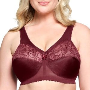 Glamorise MagicLift Original #1000 Ondersteuningsbeha, zonder beugels, Bourgondy, 120B