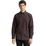 TOM TAILOR heren overhemd, 38956 - Brown Vichy Check, XL