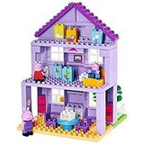 BIG-Bloxx Peppa Pig - Grandparents House - Construction Set, BIG-Bloxx set bestaande uit Peppa, Opa, Schorsch en gebouwen, 86 delen, voor kinderen vanaf 18 maanden