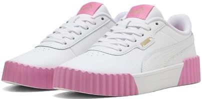 PUMA Carina 3.0 sneakers voor Dames, Roze/Wit/Goud, Maat 35,5