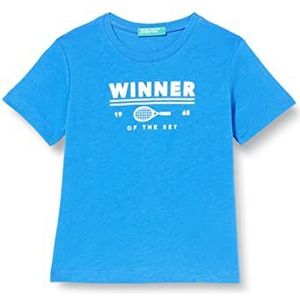 United Colors of Benetton T-shirt voor kinderen en jongens, Intensief blauw 3f4, 1 jaar