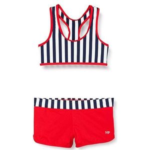 Haute Press N9058BIS Badpak, tweedelig, gestreept, 10 meisjes