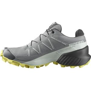 Salomon SPEEDCROSS GORE-TEX dames Hiking Shoe,Sharkskin / Clearly Aqua / Sunny Lime,40 EU