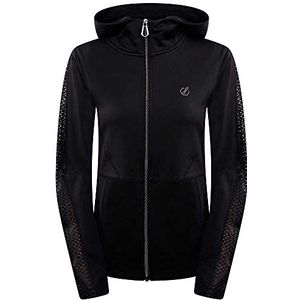 Emanation hoodie met hele rits en versierd met Swarovski-kristallen