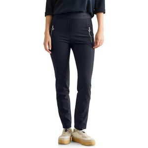 CECIL Broek met ritsdetails, Universeel Blauw, XXL / 28L