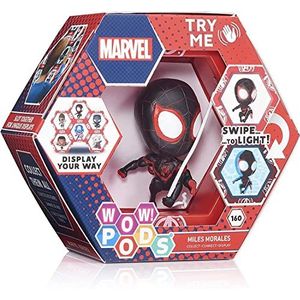 Wow! PODS Marvel-collectie – Spiderman Miles Morales – verzamelfiguur met licht en bewegingssensor (Deqube 918MVL101608)