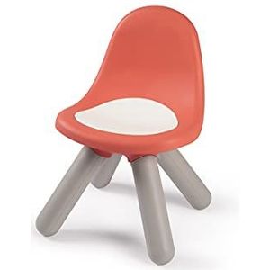 Smoby 880107 - Kid stoel baksteenrood, design kinderstoel voor kinderen vanaf 18 maanden, voor binnen en buiten, kunststof, ideaal voor tuin, terras, kinderkamer