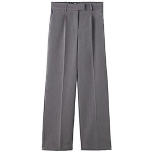 NAME IT Nlfregina Hw Wide Pant brede broek voor meisjes, gemengd grijs, 164 cm