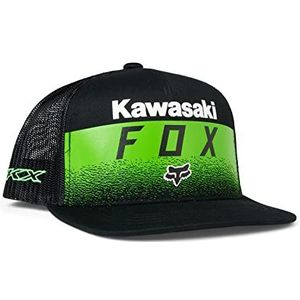 Fox Racing Unisex Kids Youth Fox X Kawi Snapback Hoed, Zwart, OS