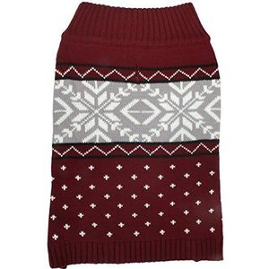 Bh Pet Gear Pomegranit-Fair Isle Sweater Md, Acryl, Multi kleuren, 45,72x25,4x0,76 cm