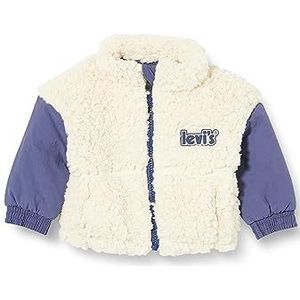 Levi's Baby Jongens Lvg Boxy Fit Sherpa JKT 1eh927 Lichtgewicht Bovenkleding, Antiek Wit, 3 maanden