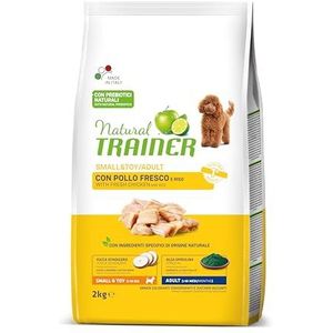 Natural Trainer Small Kip Rijst droogvoer voor honden, 2 kg