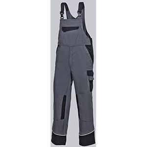 BP 1608-559 tuinbroek, 65% polyester, 35% katoen grijs/zwart, maat 102