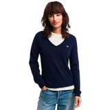 Gant - Gebreide Pullover - Lamswolmix - V-hals