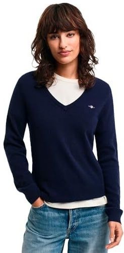 Gant - Gebreide Pullover - Lamswolmix - V-hals