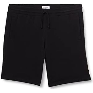 JACK&JONES PLUS Heren Jpstlogo Sweatshorts in PS Sweatshorts, Zwart/Print: wit, 40