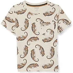 Noppies T-shirt voor babyjongens B Tee Ss Tyenna, Ras1202 Oatmeal - P611, 56 cm