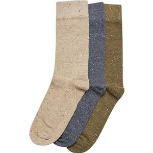 Urban Classics Unisex sokken Naps Socks 3-Pack warm zand/donkershadow/zomerolijf 43-46, Warm zand/donkerschaduw/zomerolijf, 43-46 EU