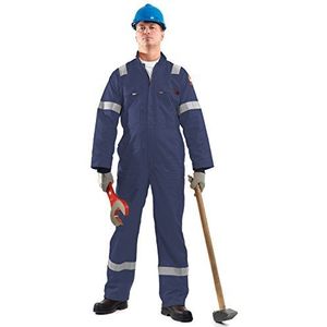 Roots Original RO18090 Flamebuster klassieke Scandinavische werkoveralls, maat 58, Marine