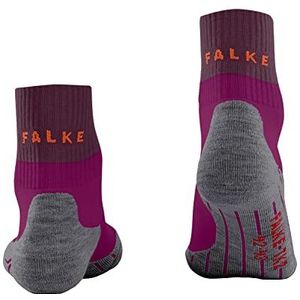 FALKE Dames Wandelsokken TK2 Explore Short W SSO Wol Functioneel material Anti-Blaar dik 1 Paar, Paars (Radiant Orchid 8692), 39-40