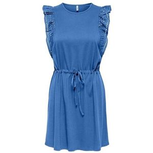 ONLY - ONLSHARON - Jurk - Azuur - Mouwloos - Knielengte