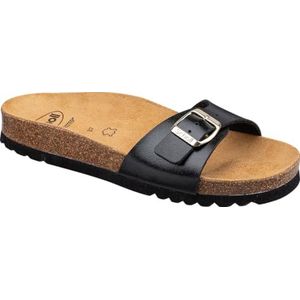 Scholl Estelle damessandalen, Zwart, 39 EU