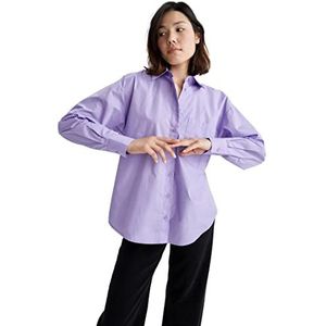 DeFacto Dames Tunic Shirt, lila (lilac), XL