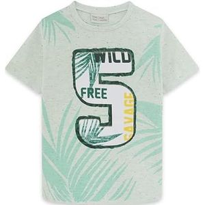 Tuc Tuc Jungle Street T-shirt voor kinderen, Celeste Y Blanco, 7 Jaren